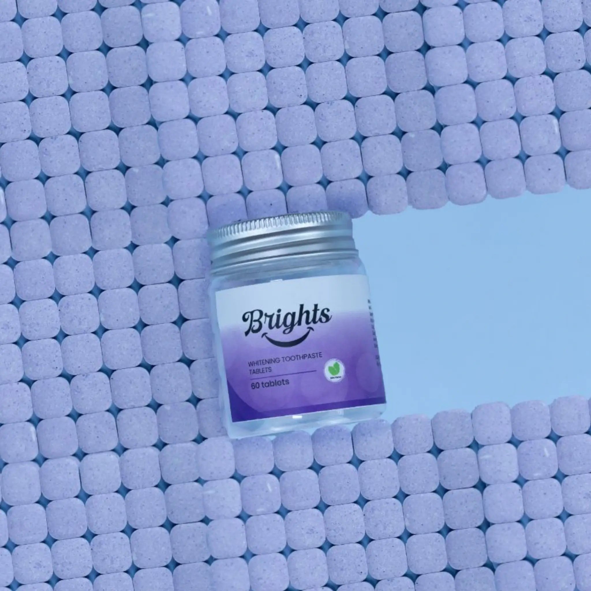 BRIGHTS TOOTHPASTE TABLETS - PURPLE MINT (WHITENING)