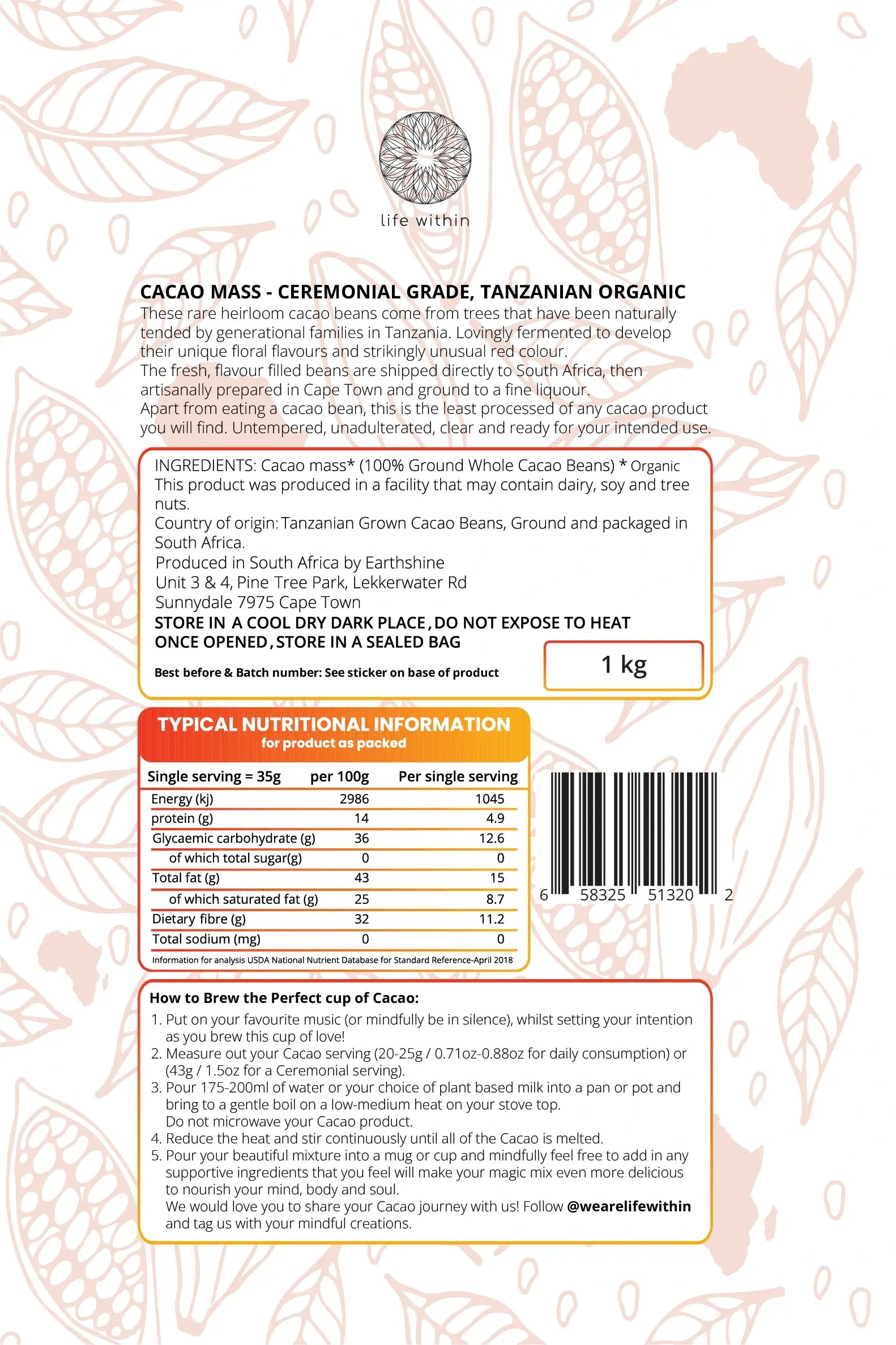 LIFE WITHIN CEREMONIAL GRADE CACAO