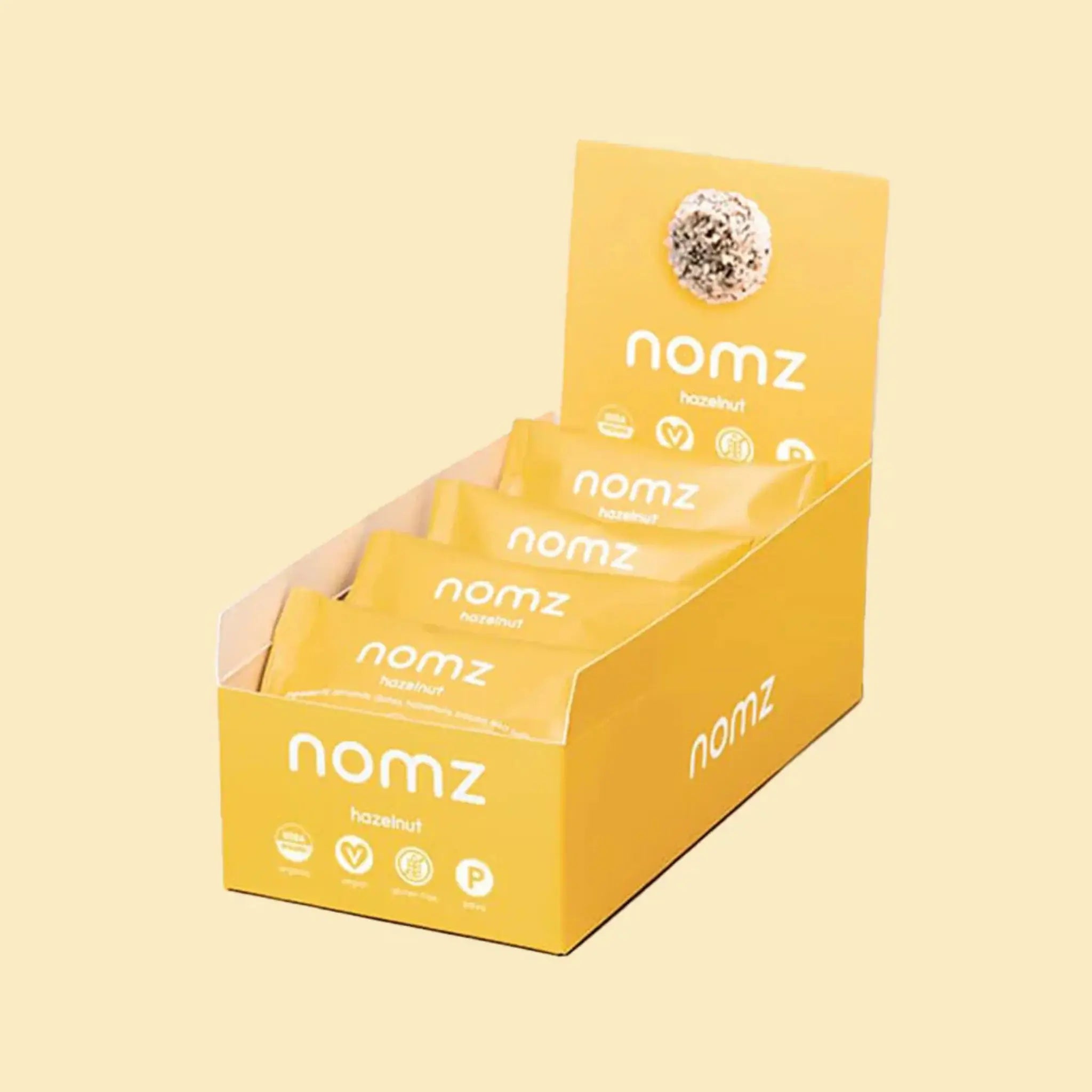 NOMZ ORGANIC HAZELNUT BITES