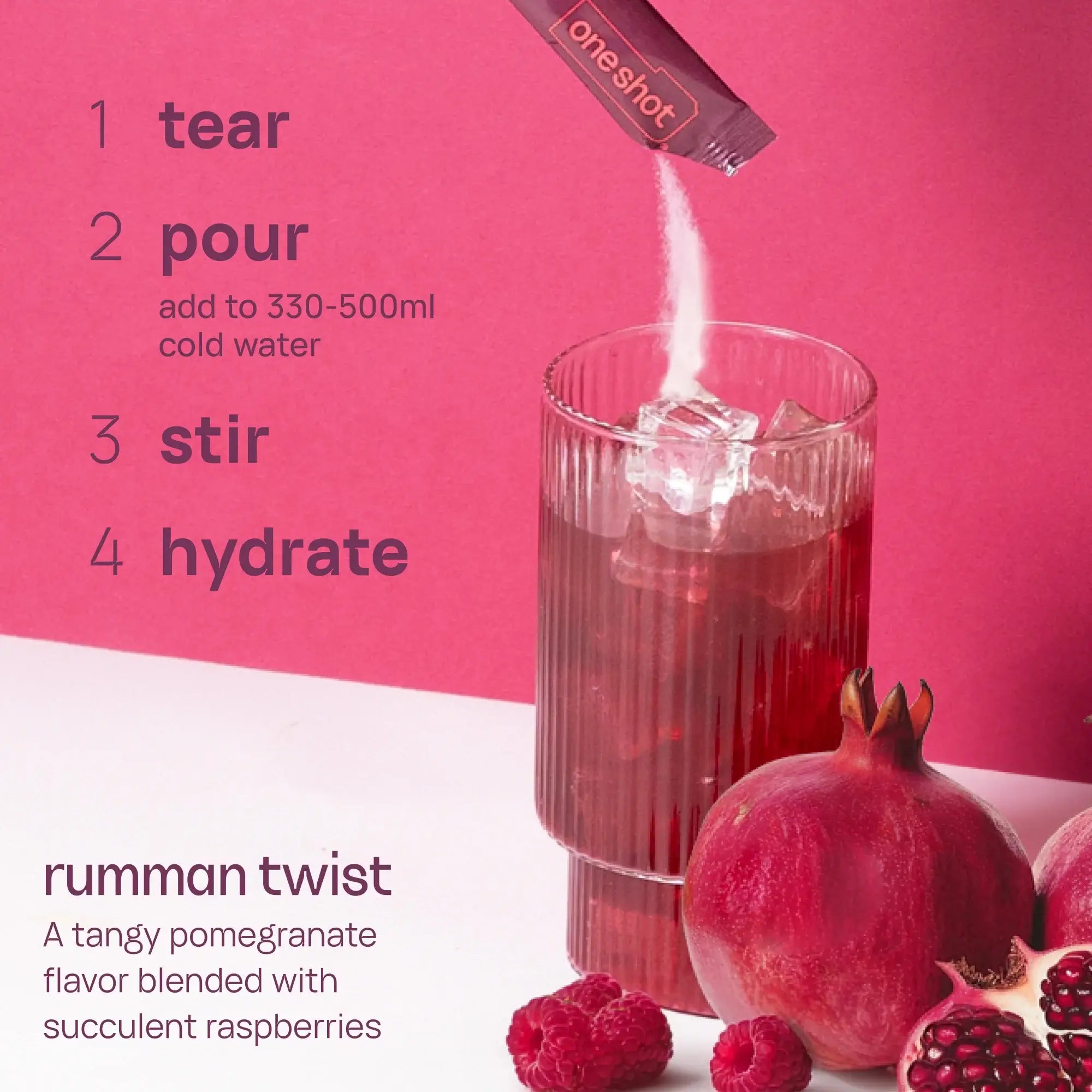 ONESHOT KIDS HYDRATE RUMMAN TWIST (7 Sticks)