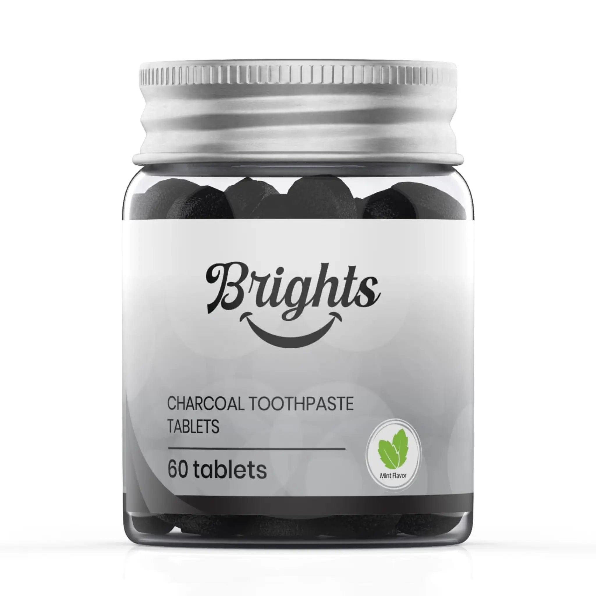 BRIGHTS TOOTHPASTE TABLETS - CHARCOAL MINT - SQOON