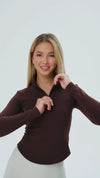 DUNIQ LONG SLEEVE - BROWN - SQOON