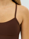 DUNIQ ONE STRAP SPORTS BRA - CHESTNUT BROWN - SQOON