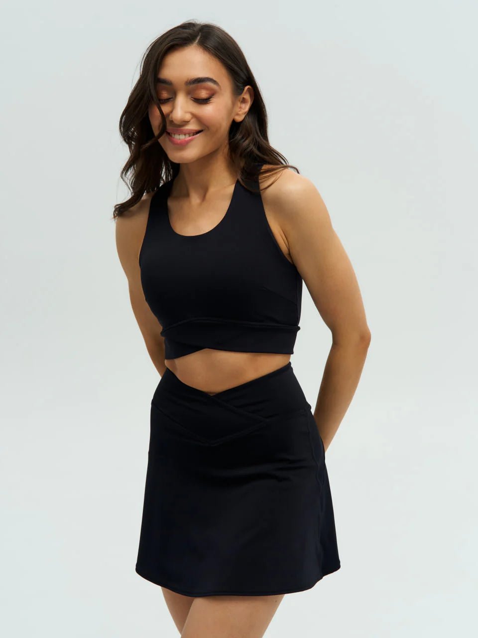 DUNIQ TENNIS SKIRT - BLACK - SQOON