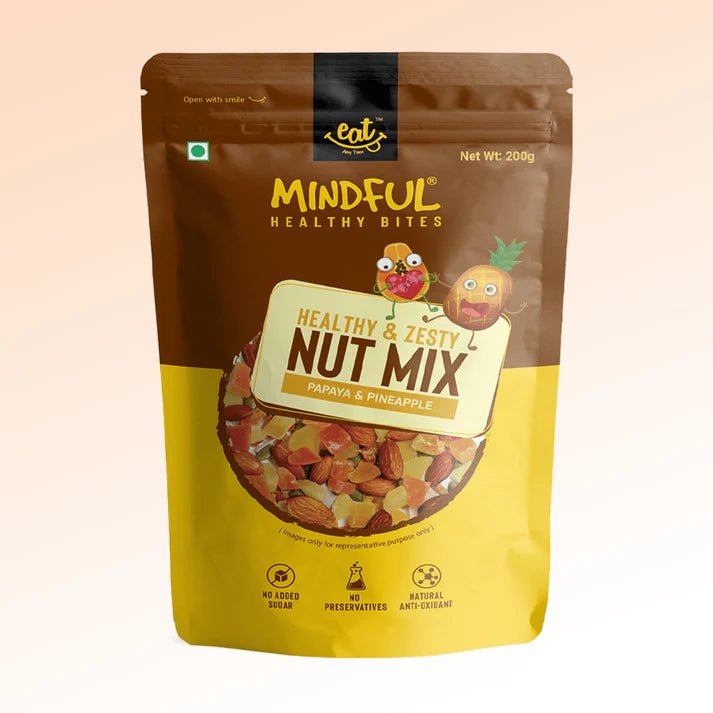 EAT ANYTIME PAPAYA & PINEAPPLE TRAIL MIX - SQOON