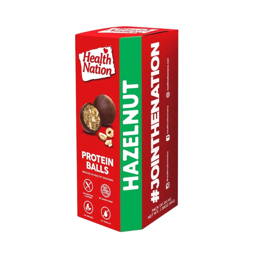 HEALTH NATION HAZELNUT PROTEIN BALLS - SQOON