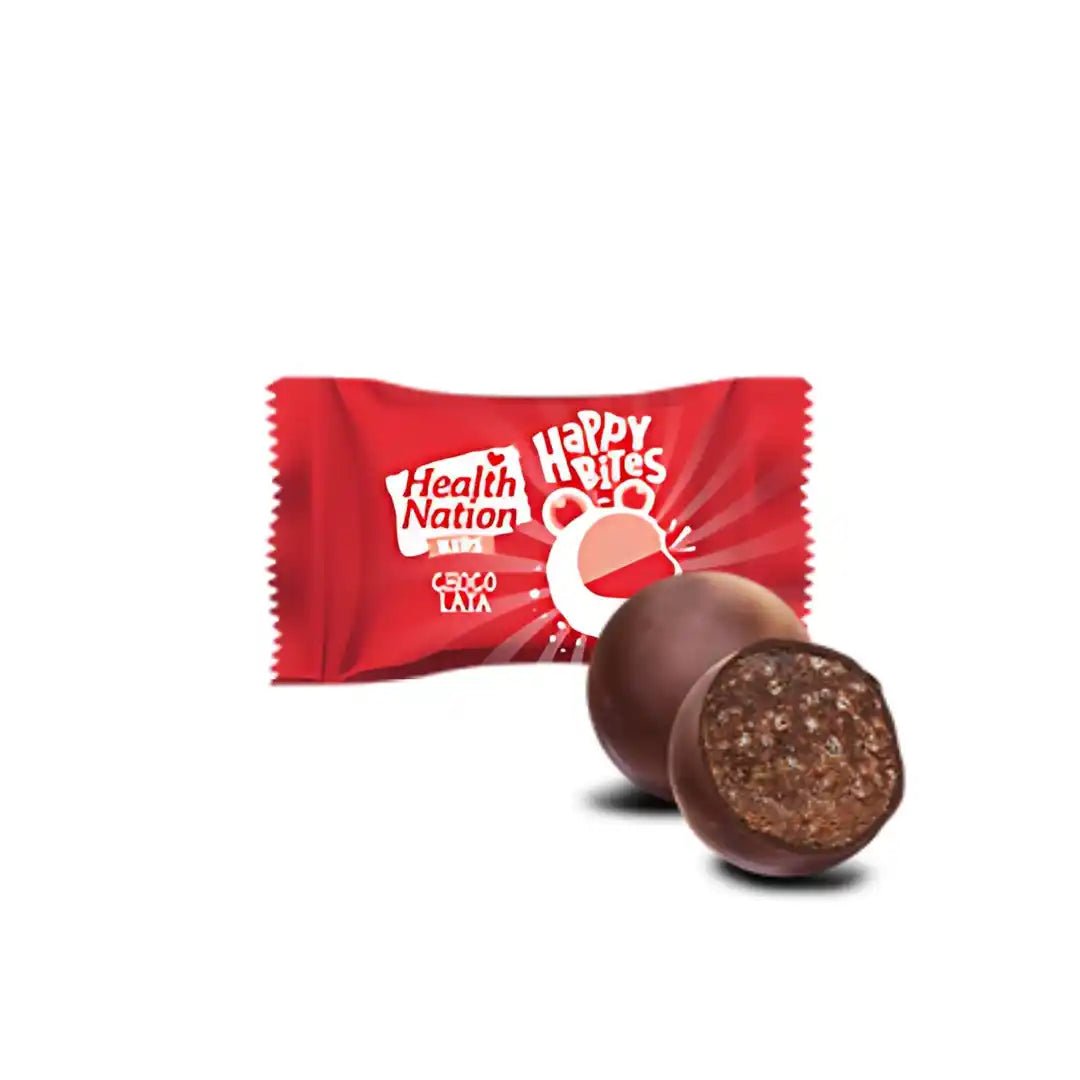 HEALTH NATION KIDS CHOCO LATA HAPPY HAPPY BITES - SQOON