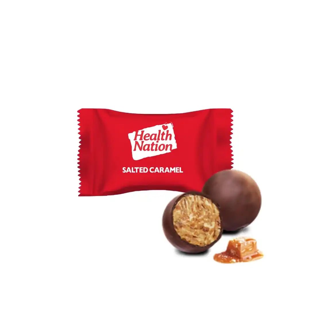 HEALTH NATION SALTED CARAMEL PROTEIN BALLS - SQOON