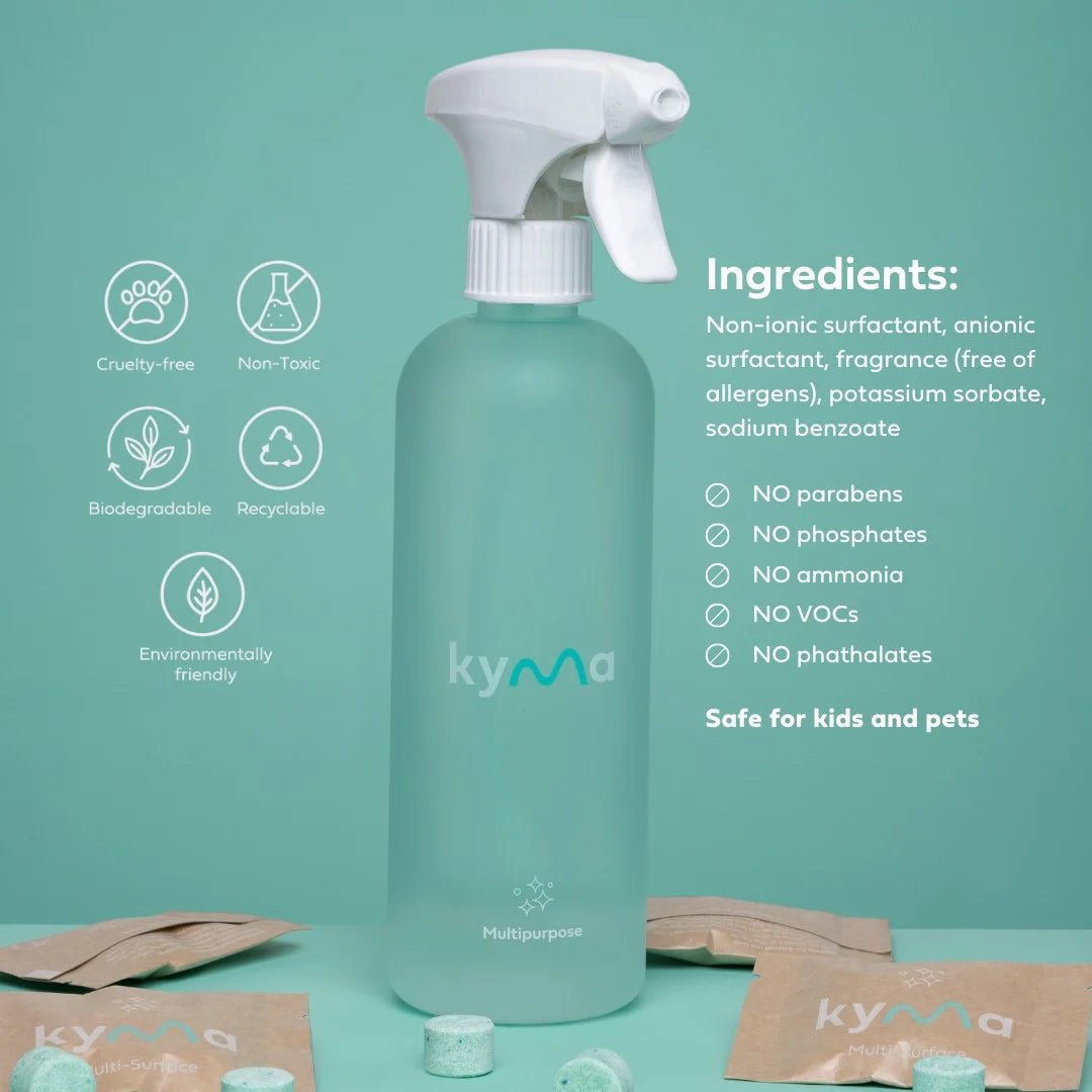 KYMA MULTI-SURFACE CLEANER SINGLE BOTTLE BOX (500ml) - SQOON