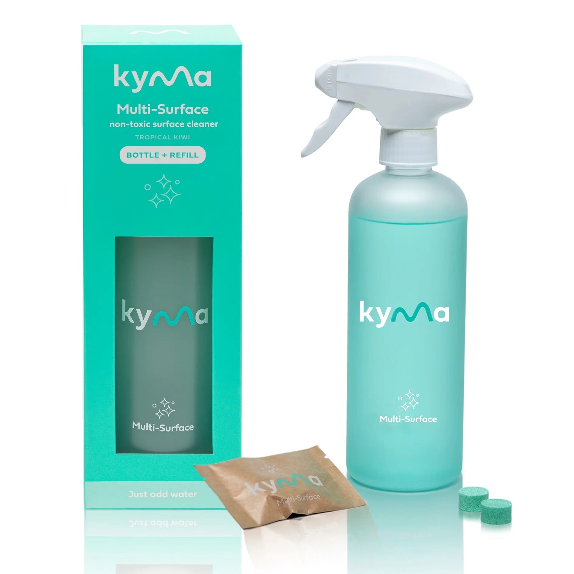 KYMA MULTI-SURFACE CLEANER SINGLE BOTTLE BOX (500ml) - SQOON