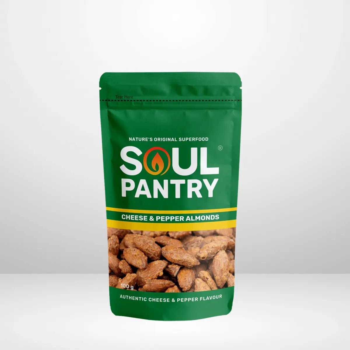 SOUL PANTRY CHEESE AND PEPPER ALMONDS - SQOON