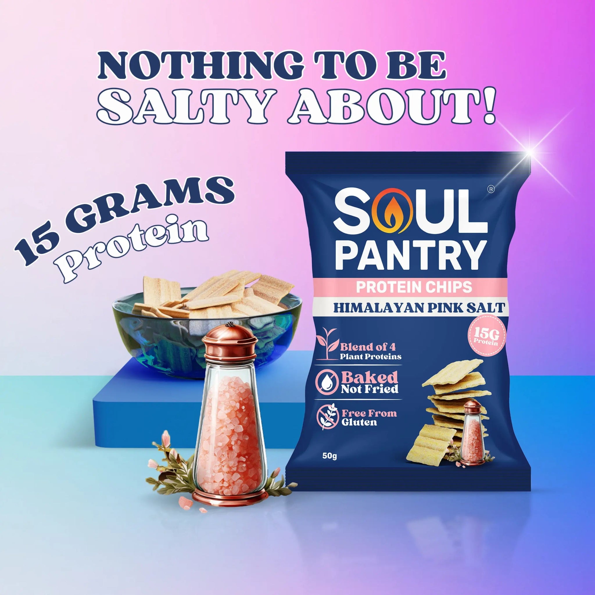 SOUL PANTRY HIMALAYAN PINK SALT PROTEIN CHIPS - SQOON