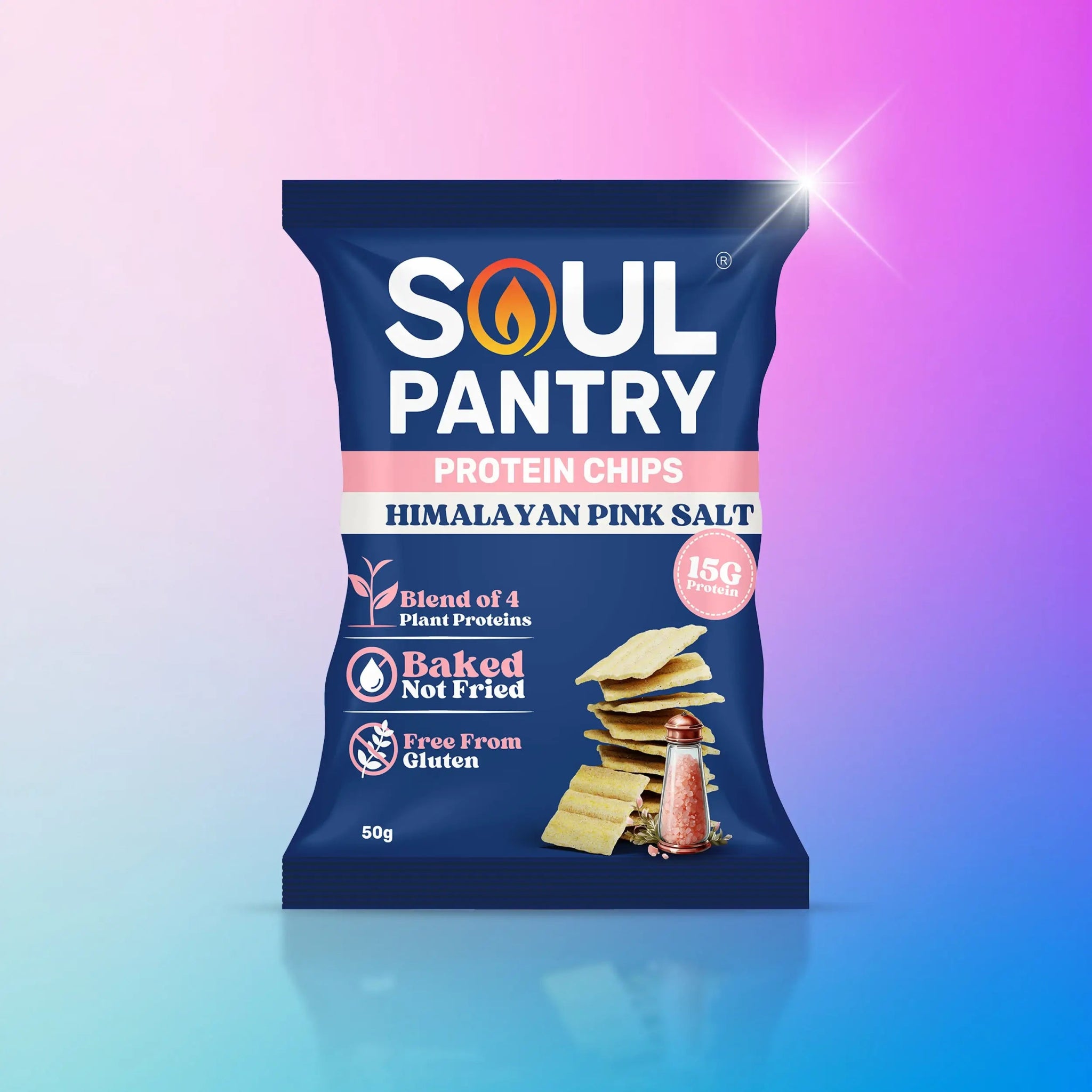 SOUL PANTRY HIMALAYAN PINK SALT PROTEIN CHIPS - SQOON